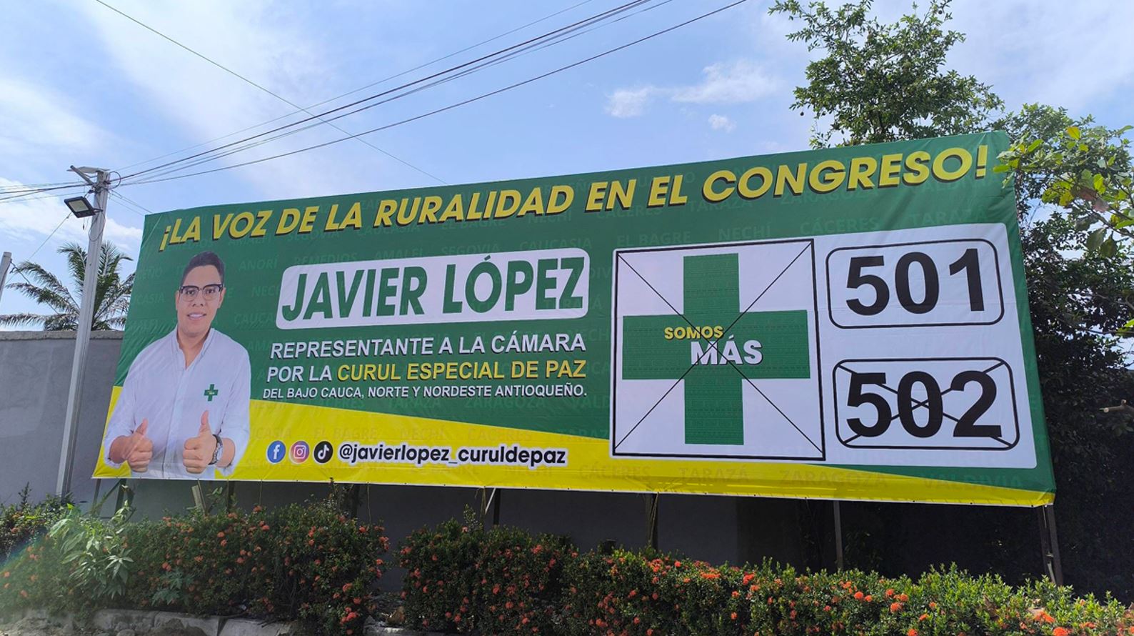 Javier López, curul de paz Bajo Cauca