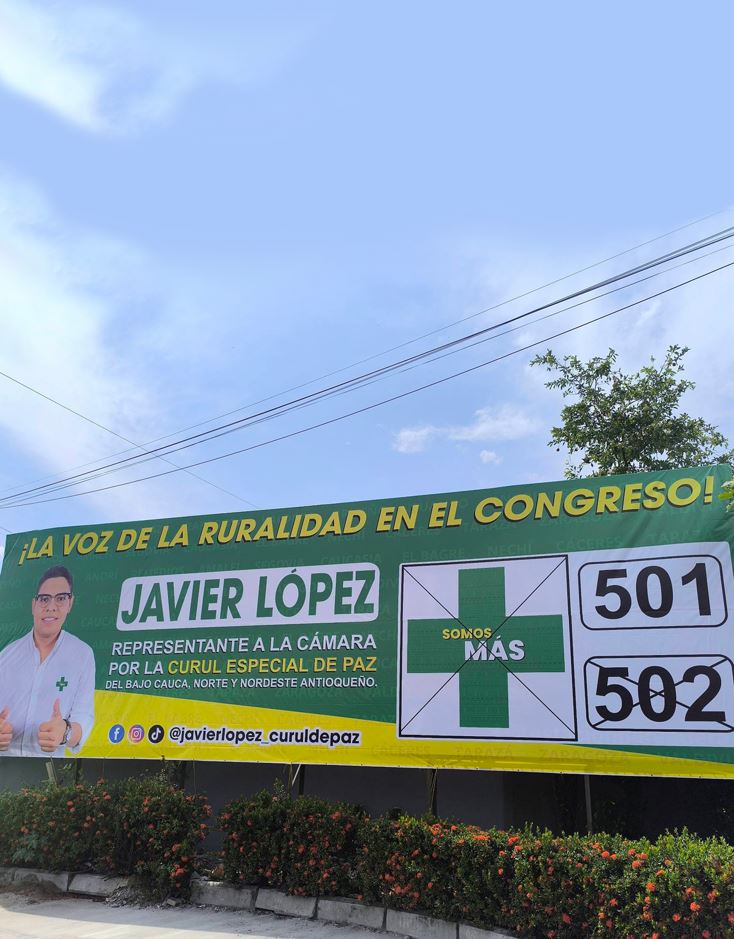 Javier López, curul de paz